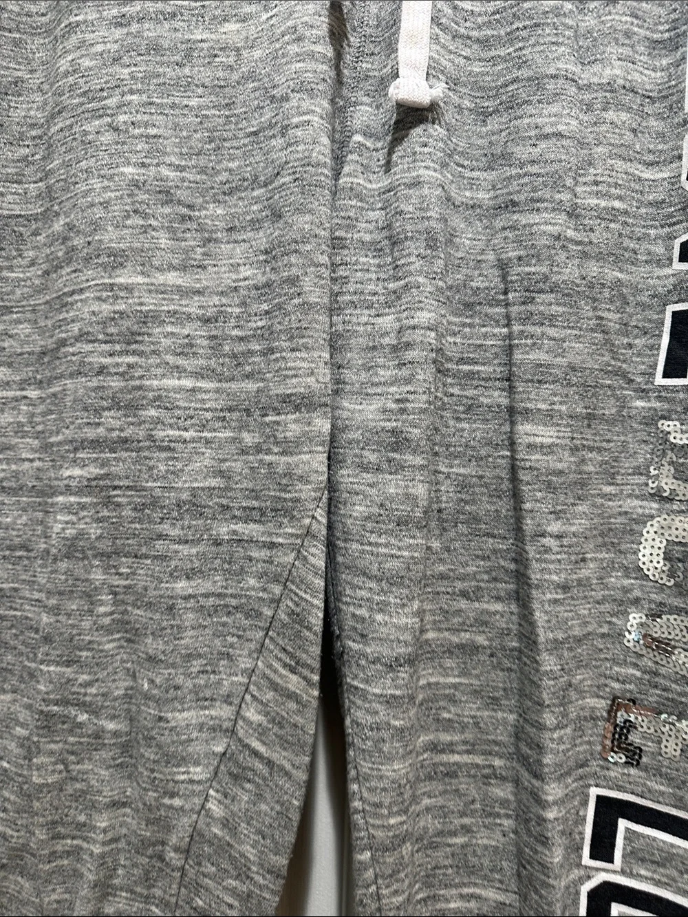 PINK Victoria's Secret Gray 'LOVE' Jogger Track Pants